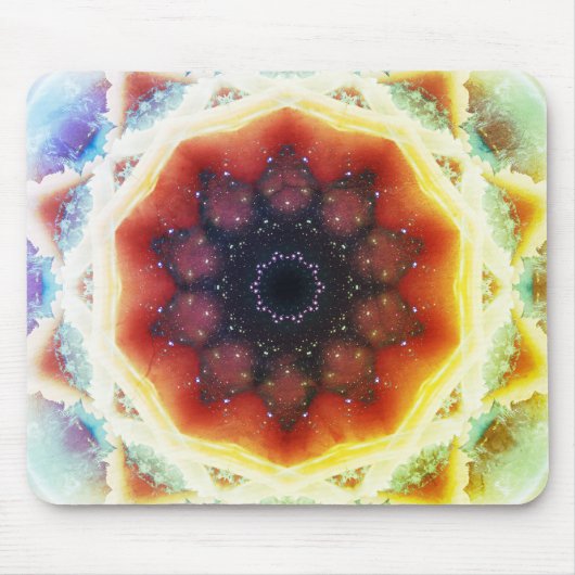 Tapis De Souris Mandala de portail de l'espace (Devant)
