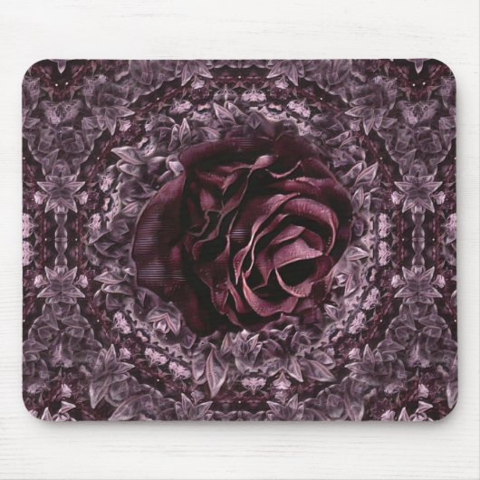 Tapis De Souris Mandala de rose  (Devant)
