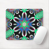 Tapis De Souris Mandala Electric Bloom (Avec souris)