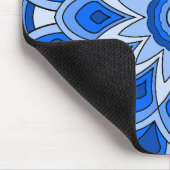 Tapis De Souris Mandala en bleu (Coin)