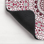 Tapis De Souris Mandala est bordeaux-gris (Coin)