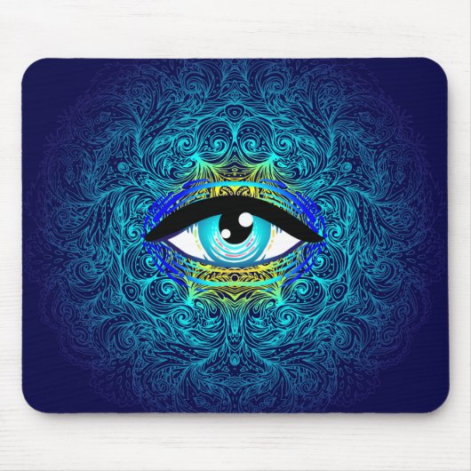 Tapis De Souris Mandala Eye Mouse Pad (Devant)