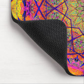 Tapis De Souris Mandala Fractal Star | Psychedelic (Coin)