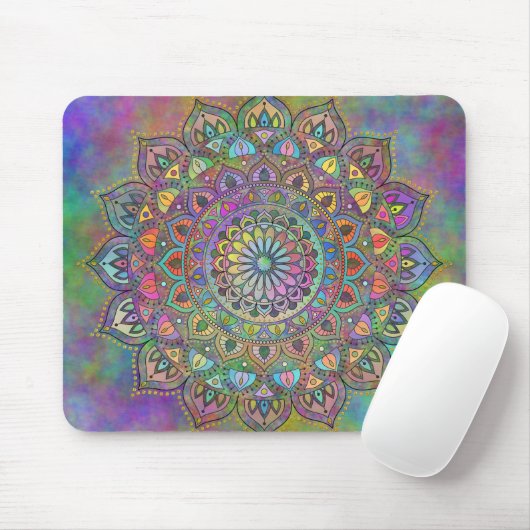 Tapis De Souris Mandala Inde Style 1 (Avec souris)