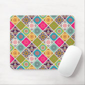 Tapis De Souris Mandala marocain coloré ethnique (Avec souris)