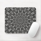 Tapis De Souris Mandala monochrome (Avec souris)