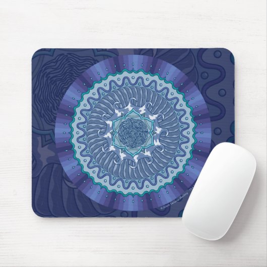 Tapis De Souris Mandala Mousepad de l'eau (Avec souris)