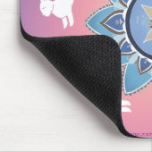 Tapis De Souris Mandala Mousepad (Teal) de lapin de danse (Coin)