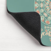 Tapis De Souris Mandala Ornementale Rétro Sage & Sable customisé (Coin)