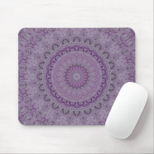 Tapis De Souris Mandala Rêve Aquarelle dans des Teintes de Violet