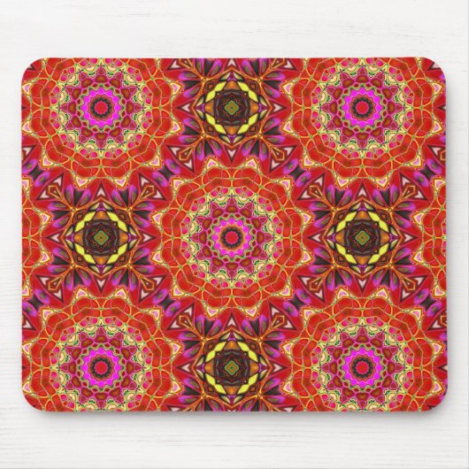 Tapis De Souris Mandala ROUGE (Devant)