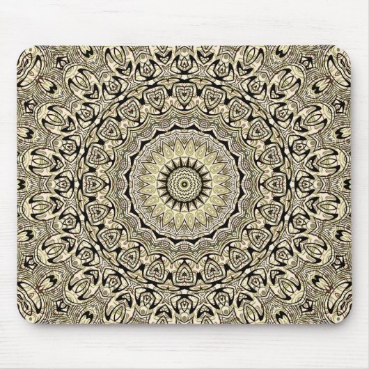 Tapis De Souris Mandala rustique de style terrien (Devant)