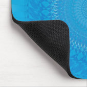 Tapis De Souris Mandala Soleil Bleu clair (Coin)