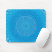 Tapis De Souris Mandala Soleil Bleu clair (Avec souris)