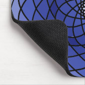 Tapis De Souris Mandala Spirale Bleue (Coin)