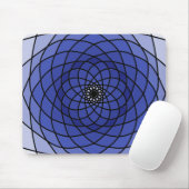 Tapis De Souris Mandala Spirale Bleue (Avec souris)