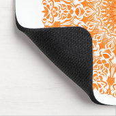 Tapis De Souris Mandala Tribal Orange (Coin)
