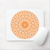 Tapis De Souris Mandala Tribal Orange (Avec souris)