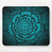 Tapis De Souris Mandala turquoise Mousepad (Devant)