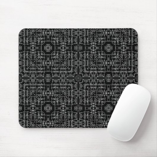 Tapis De Souris Mandala un Mousepad de circuits (Avec souris)