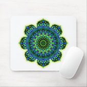Tapis De Souris Mandala vert bleu (Avec souris)