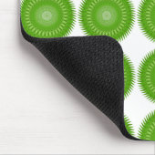 Tapis De Souris Mandala vert Soleil (Coin)