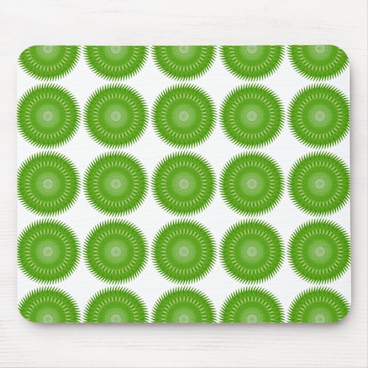 Tapis De Souris Mandala vert Soleil (Devant)