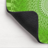 Tapis De Souris Mandala vert Soleil (Coin)