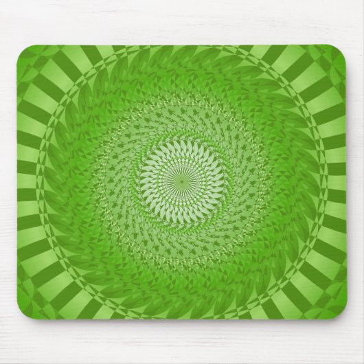 Tapis De Souris Mandala vert Soleil (Devant)