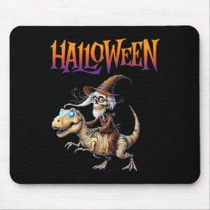 Tapis De Souris Manège squelette T-Rex Halloween