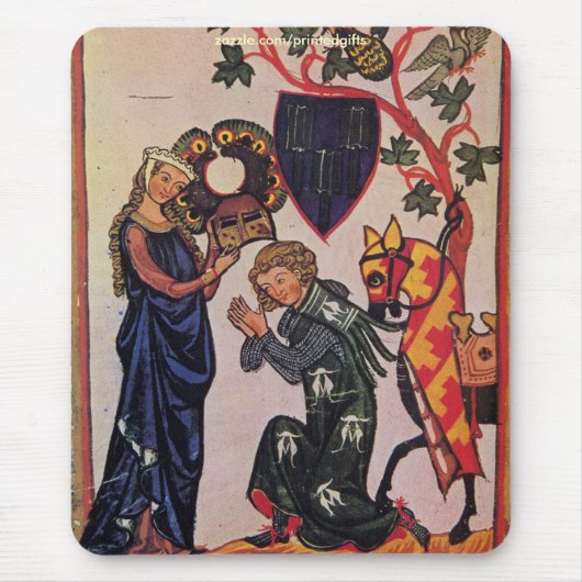 Tapis De Souris Manesse Codex Art Religieux Mousepad (Devant)