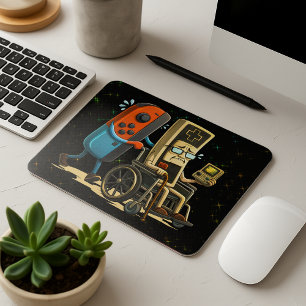 Tapis De Souris Manette de jeu rétro drôle de contrôle de jeu Resp