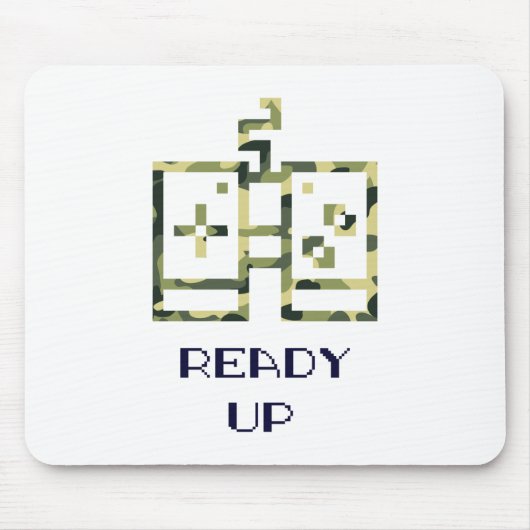 Tapis De Souris Manette de jeu vidéo camouflage prête pour le joue (Devant)