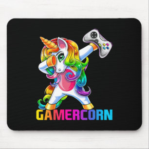 Tapis De Souris Manette de jeu vidéo Licorne Dabbing Gamercorn Ga