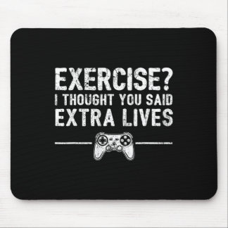 Tapis De Souris Manettes de jeu vidéo drôles Extra Lives Jeux vidé