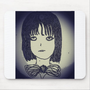 Tapis De Souris manga anime fille dans sombre