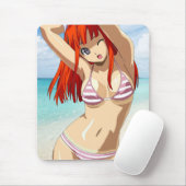 Tapis De Souris Manga beach girl (Avec souris)