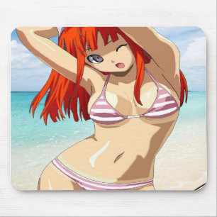 Tapis De Souris Manga beach girl