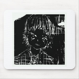 Tapis De Souris manga d'anime projet quotidien noir