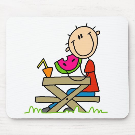 Tapis De Souris Manger de la pastèque (Devant)