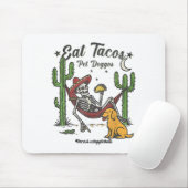 Tapis De Souris Manger des Tacos Caresser des Chiots (Avec souris)