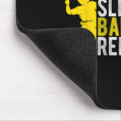 Tapis De Souris Manger Dormir Badminton Répéter Enthousiaste de Ba (Coin)