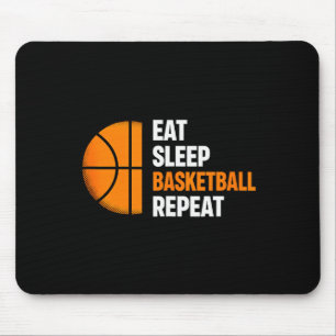 Tapis De Souris Manger Dormir Basket-ball Répéter Tank Amoureux de
