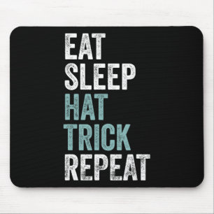 Tapis De Souris Manger Dormir Coup du Chapeau Répéter Drôle Footba