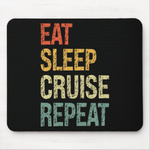 Tapis De Souris Manger Dormir Croisière Répéter Couple de Famille