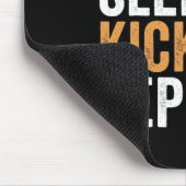 Tapis De Souris Manger Dormir Kickbox Répéter Drôle Kickboxing (Coin)