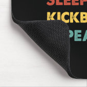 Tapis De Souris Manger Dormir Kickboxing Répéter Amusing Kickboxin (Coin)