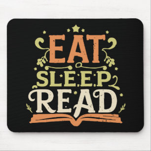 Tapis De Souris Manger Dormir Lire, Lecture Amusante