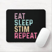 Tapis De Souris Manger Dormir Stim Répéter Autisme Sensibilisation (Avec souris)