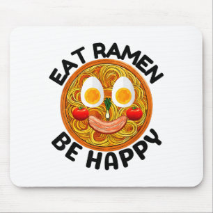 Tapis De Souris Manger Ramen Soyez Heureux Style Kawaii Drôle Anim